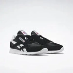 Sneaker REEBOK CLASSIC "CL NYLON", Herren, Gr. 44, schwarz, Leder, Textil,...
