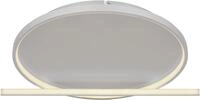 GLOBO LIGHTING LED Deckenleuchte "RONDA", silber (nickel matt), 1 Stk., Leuchten,