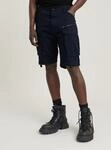 Cargohose G-STAR "Rovic Zip Relaxed Shorts", Herren, Gr. 28, blau (salute),