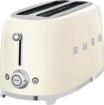 Smeg Toaster "TSF02CREU" 2 lange Schlitze f&uuml;r 2 Scheiben 1500 W