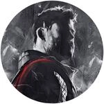 Komar Fototapete "Vlies selbstklebend - Avengers Painting Thor - Gr&ouml;&szlig;e 125 x 125