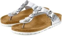 LASCANA Zehentrenner "Sandale, Pantolette, offener Schuh, Sommerschuh," mit