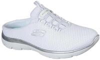 Sabot SKECHERS "SUMMITS SWIFT STEP", Damen, Gr. 35, wei&szlig;, Textil, Schuhe Sabot,