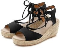 Keilsandalette LASCANA "Sommerschuh, offener Schuh, Sandale, Sandalette", Damen, Gr.