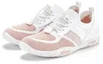Sneaker LASCANA "Slip-On-Sneaker, Sommer Sneaker", Damen, Gr. 41, rosa (wei&szlig;,