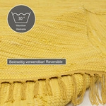 Teppich THEKO "Happy Cotton Fleckerl, handgewebt" Gr. 4, gelb, B:90cm H:5mm L:160cm,
