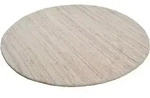 Wollteppich THEKO "Royal Berber Uni" Gr. 9, beige (natur grau), H:18mm &Oslash;:150cm,