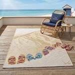 Sansibar Teppich "Rantum Beach SA-017" rechteckig 5 mm H&ouml;he Flachgewebe, modernes