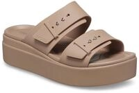 Crocs Pantolette "Brooklyn Low Wedge", Plateau, Sommerschuh, Schlappen mit
