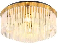 GLOBO LIGHTING Deckenleuchte "GORLEY", gold (goldfarben), &Oslash; 50cm H: 25cm, 1 Stk.,
