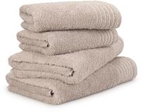 M&ouml;ve Handtuch Set "New Classic" 4 Stk. Walkfrottier 2x Hand- und 2x Duscht&uuml;cher,