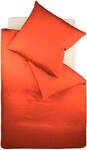 Bettw&auml;sche FLEURESSE "Colours in 135x200, 155x220 oder 200x200 cm", rot...
