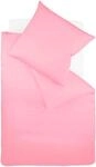 Bettw&auml;sche FLEURESSE "Colours in 135x200, 155x220 oder 200x200 cm", pink, B/L:...