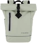 travelite Freizeitrucksack "BASICS Roll-Up Rucksack aus Plane" mit variablem