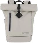 travelite Freizeitrucksack "BASICS Roll-Up Rucksack aus Plane" mit variablem