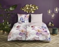 Descanso Wendebettw&auml;sche "Caen" 2 Stk. Baumwolle, Satin, 135x200, Biese,