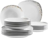 M&Auml;SER Teller-Set "SPACE DUST, Geschirr Set, Porzellan" Teller Set