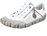 Slip-On Sneaker RIEKER, Damen, Gr. 42, wei&szlig;, Leder, Lederimitat, Schuhe Sneaker, mit