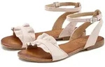 Sandale LASCANA "offener Schuh", Damen, Gr. 36, rosa (ros&eacute;), Obermaterial: 100%