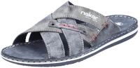 Rieker Pantolette, Sommerschuh, Schlappen, Poolslides mit &Uuml;berkreuz-Bandagen