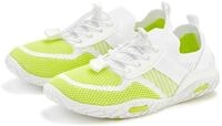 Sneaker LASCANA "Slip-On-Sneaker, Sommer Sneaker", Damen, Gr. 40, gr&uuml;n (wei&szlig;,