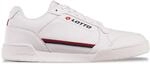Sneaker LOTTO, Damen, Gr. 36, rot (wei&szlig;, rot), Kunstfaser, Synthetik, clean, Schuhe