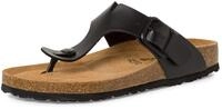 Zehentrenner TAMARIS "CORRA", Damen, Gr. 38, schwarz, Lederimitat, unifarben, Schuhe