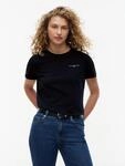 Rundhalsshirt TOMMY HILFIGER "1985 REG MINI CORP LOGO C-NK SHORT SLEEVE", Damen, Gr.