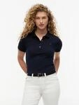 Tommy Hilfiger Poloshirt "1985 SLIM PIQUE POLO SHORT SLEEVE" mit Tommy Hilfiger