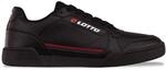 Sneaker LOTTO, Damen, Gr. 36, rot (schwarz, rot), Kunstfaser, Synthetik, clean,