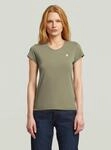 T-Shirt G-STAR "Eyben Slim V T-Shirt 2.0", Damen, Gr. XS, shamrock, Obermaterial: