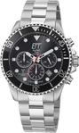 Funkchronograph ETT "Professional", silber (edelstahlfarben, schwarz),...
