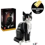 Konstruktionsspielsteine LEGO "Schwarz-wei&szlig;e Katze (21349), LEGO Ideas", bunt,