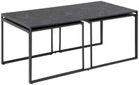 ACTONA GROUP Beistelltisch "Infinity" Set, 3 St&uuml;ck, Satz mit Tischen, Schlittenbeine