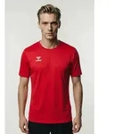 hummel Trainingsshirt "HMLESSENTIAL JERSEY S/S" Kurzarm-Design, mit