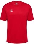 Trainingsshirt HUMMEL "HMLESSENTIAL JERSEY S/S", Damen, Gr. S, rot (true rot),