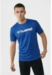 Trainingsshirt HUMMEL "HMLLOGO JERSEY S/S", Gr. XXL (56), blau (true blau),