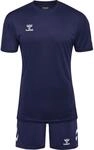 Sportanzug HUMMEL "HMLLOGO SET", Herren, Gr. XXL (56), blau (marine), Obermaterial: