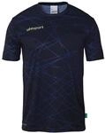 Trainingsshirt UHLSPORT "Trainings-T-Shirt Prediction Kids", M&auml;dchen, Gr. 116, blau