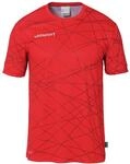 Trainingsshirt UHLSPORT "Trainings-T-Shirt Prediction Kids", M&auml;dchen, Gr. 116, rot,