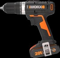 Worx Akku-Schlagbohrschrauber "WX370" Set, 2-Gang-Getriebe, Bohrstufe +