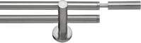Gardinenstange INDEKO "Inka" Gr. 3, silber (edelstahlfarben, silberfarben), L:220cm