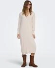 ONLY Strickkleid "ONLNEW TESSA L/S MIDI V DRESS" mit tiefem V-Ausschnitt mit...
