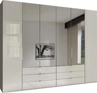 WIEMANN Faltt&uuml;renschrank "Kansas, Kleiderschrank, Schrank, W&auml;scheschrank, mit Glas