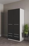 priess Kleiderschrank "Schrank Garderobe W&auml;scheschrank Barcelona in 5 Breiten" viel