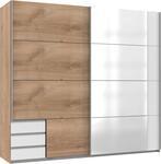 Wimex Schwebet&uuml;renschrank "Emden moderner Kleiderschrank mit Spiegel und Schubladen"