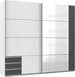 Wimex Schwebet&uuml;renschrank "Emden moderner Kleiderschrank mit Spiegel und Schubladen"