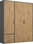rauch Dreht&uuml;renschrank "Kleiderschrank Schrank Garderobe W&auml;scheschrank VOYAGER" in
