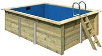 Karibu Rechteckpool "Holzpool Roma BxLxH: 353x400x124 cm" 44 mm