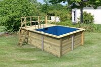 Karibu Rechteckpool "Milano A BxLxH: 462x353x124cm" 44 mm starke